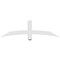Ekena Millwork Bellingham Architectural Grade PVC Gable Bracket, 60"W x 17 1/2"H x 4"D x 4"F, 7/12 Pitch GBP060X18X0404BEL00 - alternate 3